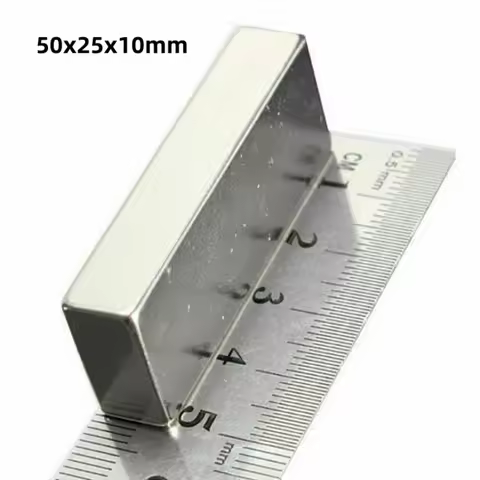 50x25x10mm Cuboid Block Magnet 50mmx25mmx10mm For Home Refrigerators, Offices DIY 50mm*25mm x10mm St