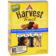 [USA]_Diet Aids 2Pack! Atkins Harvest Trail Bar - Dark Chocolate Sea Salt Caramel - 1.3 oz - 5 Count