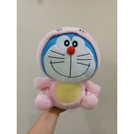 Doraemon pink dinosaur costume plush
