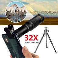 32X 28X 18X Phone Camera Lens Telescope Zoom Macro Lens Fisheye Wide Angle Lente For Iphone Samsung 