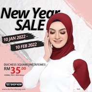 READY STOCK BAWAL INSTAFEMES TOING-TOING DUCHESS BY CPG tudung pleated tudung sarung muabellaz hijab