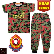 (7y-11Y) BOMBA HIJAU LUMUT COTTON BIG SIZE Full  - Sleepwear Boy Baju Tidur Budak Kanak Lelaki  Badan Uniform