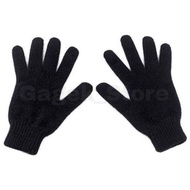 HITAM Plain black gloves / plain knitted black gloves / motorbike gloves
