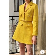[LIVE FULL PAY] TWEED WOMEN'S FASHION TWEED ONESET BLAZER SET ZARAFF COLLECTION Tweed Blazer Women B