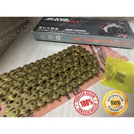MAYA 428 Oring Chain Heavy Duty Rantai GOLD KMC Co. LTD YAMAHA LC 135 Y15ZR R15 Honda RS150 122 132 