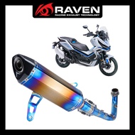 RAVEN ZONTES 368G V1 368E Exhaust Pipe Stainless Steel Carbon Fiber Titanium Scooter ZT368G Exhaust