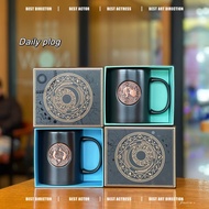 🧡🧡Starbucks Ready Stock New Product Taiwan Limited Gift Box Twelve Constellation Bronze Mug Aquarius Pisces Constellation Cup