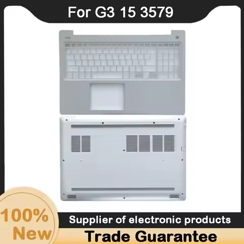 New For Kailxuling G3 15 3579 Upper Case Palmrest Cover0Y192K Y192K /Bottom CoverWhite 0M7RMM 0WNM5W
