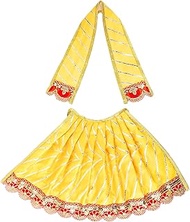Decorative Laxmi Durga Devi MATA Dress poshak vastra Indian traditional Cloth lehanga Chunari Pooja 