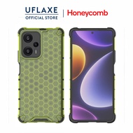 UFLAXE Honeycomb เคสแข็งกันกระแทกสำหรับ Xiaomi POCO F5 / POCO F5 Pro เคสโทรศัพท์โปร่งแสงใสป้องกันเต็มรูปแบบ เคสป้องกันการกระแทกที่ทนทาน