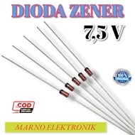 ZENER DIODE 1/2 0.5 WATT 10x 7.5V 8.2V 9.1V 11V 12V 15V 18V 24V 30V 33V