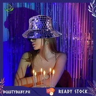 [beautybaby.ph] Disco Ball Fisherman Hat Bling Dance Ball Cap Sequin Cow Boy Bucket Hat Mirror Sequi