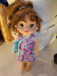 Baby Alive Doll with Cast and Rainbow Dress