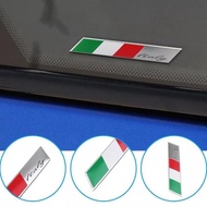 ITALY FLAG MOTORCYCLE CAR sticker ITALY ALUMINUM ITALY logo emblem