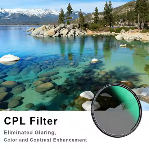 CPL Filter Circular Polarizing 49mm 52mm 55mm 58mm 67mm 72mm 77mm 82mm for Nikon Canon Sony Fujifim 