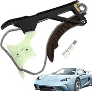 COPACHI Engine Timing Chain Kit Crankshaft Gear, Rail&Guide Assembly, Tensioner Fits for BMW N51 N52