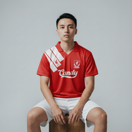 ATHLETIC SPORTWEAR - Jersey Vintage Bola Fantasy Liverpool 1991-1992 Fullprinting Casual - Atasan