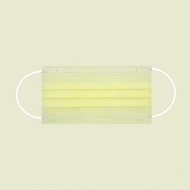 平面醫療口罩 (成人 50片/盒) 鵝黃 台灣製 l THG兆鼎生醫