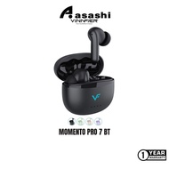 Vinnfier Momento Pro 7 BT True Wireless Earbuds | Quad-Mic ENC | ANC | 20 H Playtime | Bluetooth V6.