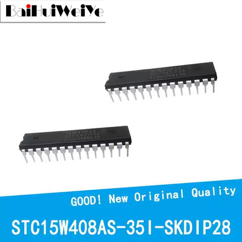 1PCS/LOT STC15W408AS-35I-SKDIP28 STC15W408AS-35I STC15W408AS Single-Chip Microcomputer DIP-28 New Go