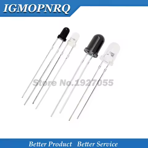 100PCS F3 F5 3MM 5MM 940nm LEDs infrared emitter and receiver Infrared to tube For arduino