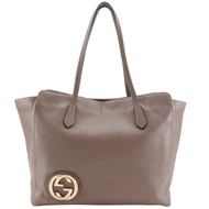 【日本直送】Gucci GUCCI Interlocking G 托特包 339544 皮革 灰色 女性【二手】