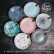 Table Matters - Assorted 8 Inch Coupe Plate