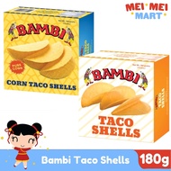 Bambi Mexican Taco Shell Corn Taco Shell Plain 180g 12pcs Mexican Taco Corn Cup Shell Tostada Chips