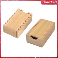 [Flowerhxy1] Bamboo Dice Rolling Case Made of Wood, Dice Roller Lock, Dice Rolling Tray for Tabletop