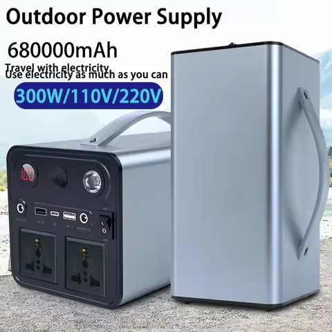 68000mAh 110V/220V 300W Portable Power Station Powerful Emergency Power Supply Outdoor Camping Exter