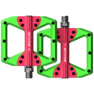 BUCKLOS Mountain Bike MTB Flat Platform Pedals - Nylon Wide Road Bike Pedal - Bicycle Large Non-Slip
