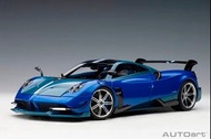 全新未開封 日版 1/18 Pagani Huayra BC Metallic Blue AUTOart diecast