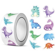 500pcs/roll Dinosaur Animal Anomaly Shaped Sticker Decoration Gift Box Sticker Label Reward Statione