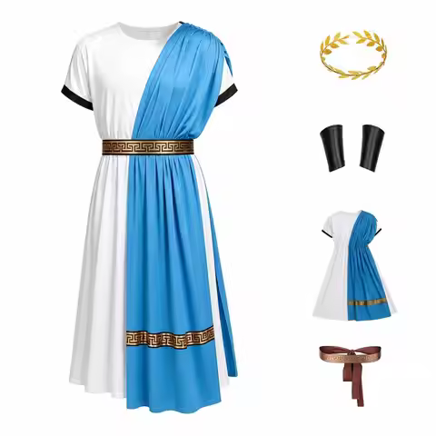 Adult Womens Mens Toga Costume Roman Robe Greek God Costume Halloween Cosplay Costume Accessories Se