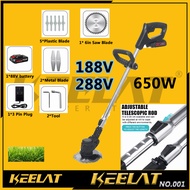 Mesin Rumput Grass Cutter Small Household Adjustable Length Lawn Mower Cordless Trimmer moden Bateri elektrik  ogawa