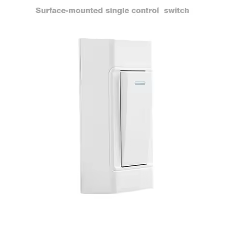 New 1 Gang 1 Way Surface-mounted Control Switch 2 Gang 2 Way Hand-pinched Dual Control Switch 110~25