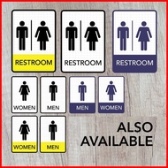 ◧ ㍿ All Gender and PWD Restroom Signs / Laminated Signages / Sign Boards