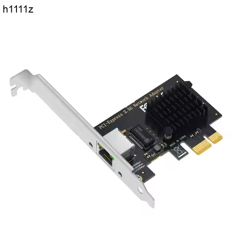 PCI Express Network Card 2.5Gbps Gigabit Ethernet PCIE Network Card LAN Adapter 1 Port RJ45 for Inte