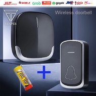 HITAM Door BELL WIRELESS BLACK WATERPROFF Waterproof/ORIGINAL BLACK Home BELL