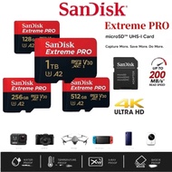 SanDisk Extreme PRO  MicroSDXC V30 | Max 200MB/s Read/140MB/s Write | For Professional 8K Video, Hig