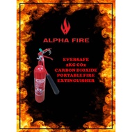 FIRE EXTINGUISHER - EVERSAFE 2KG CO2 GAS TYPE WITH SIRIM & BOMBA APPROVED