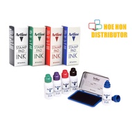 Artline Stamp Pad Stamping Chop Setem Refill Ink 50cc / 50ml Black Blue Red Green Purple