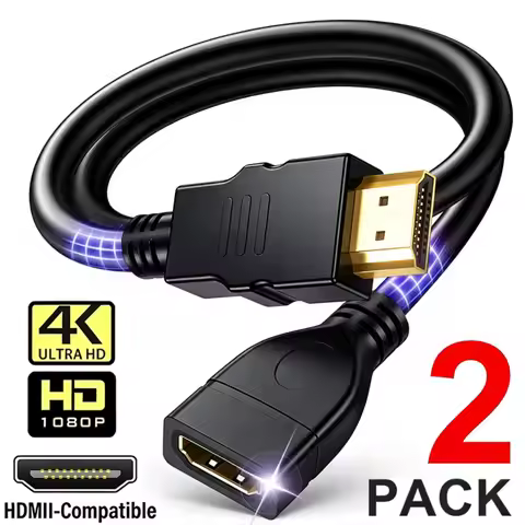 1/2Pcs 4K HDR HDMI-Compatible 2.0 Extension Cable Male to Female High-Speed Extension Cord for PS5 X