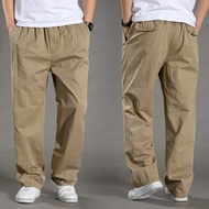 【READY STOCK】ProMan Long Pants Male Five Colorsm-4Xl Pure Cotton Men's Casual Pants Loose And Breath