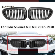 Car Front Kidney Grille Carbon Fiber Style Grill For  5 Series G30 G38 2017 -2020