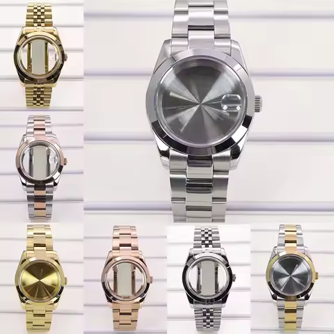 36mm/39mm Luxury Watch Cases and Strap Sapphire Glass For NH35 NH36 NH34 NH38 Miyota 8215 Movement W