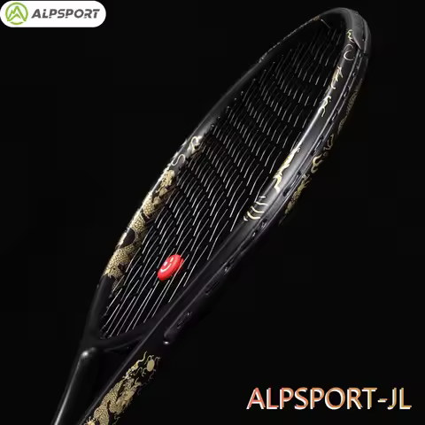 ALPSPORT JL 27-inch strong and durable 4 3/8-inch grip carbon fiber tennis racket suitable for stude
