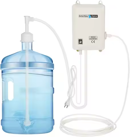 Water Bottle Dispenser Pump 40psi 1 GPM Automatic 110V for 3 or 5 Gal Bottles Home Office Kitchen Co