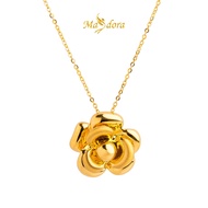 MASDORA 999 Gold Necklace Rantai Leher Emas ~ Glorious Rose (EMAS 999/24K)