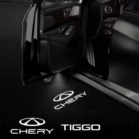 For Chery Tiggo 3 5 7 8 Pro Plus Logo Omoda Arrizo Jaecoo J7 J8 Jetour X70 Car HD Door Welcome Light